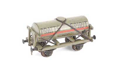 Appraisal: Mills O Gauge -wheeled PRATTS SPIRIT Oil Tank Wagon Finished