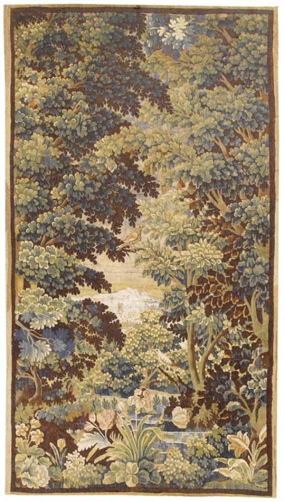 Appraisal: FLEMISH VERDURE TAPESTRY early Baroque th century Depicting birds and