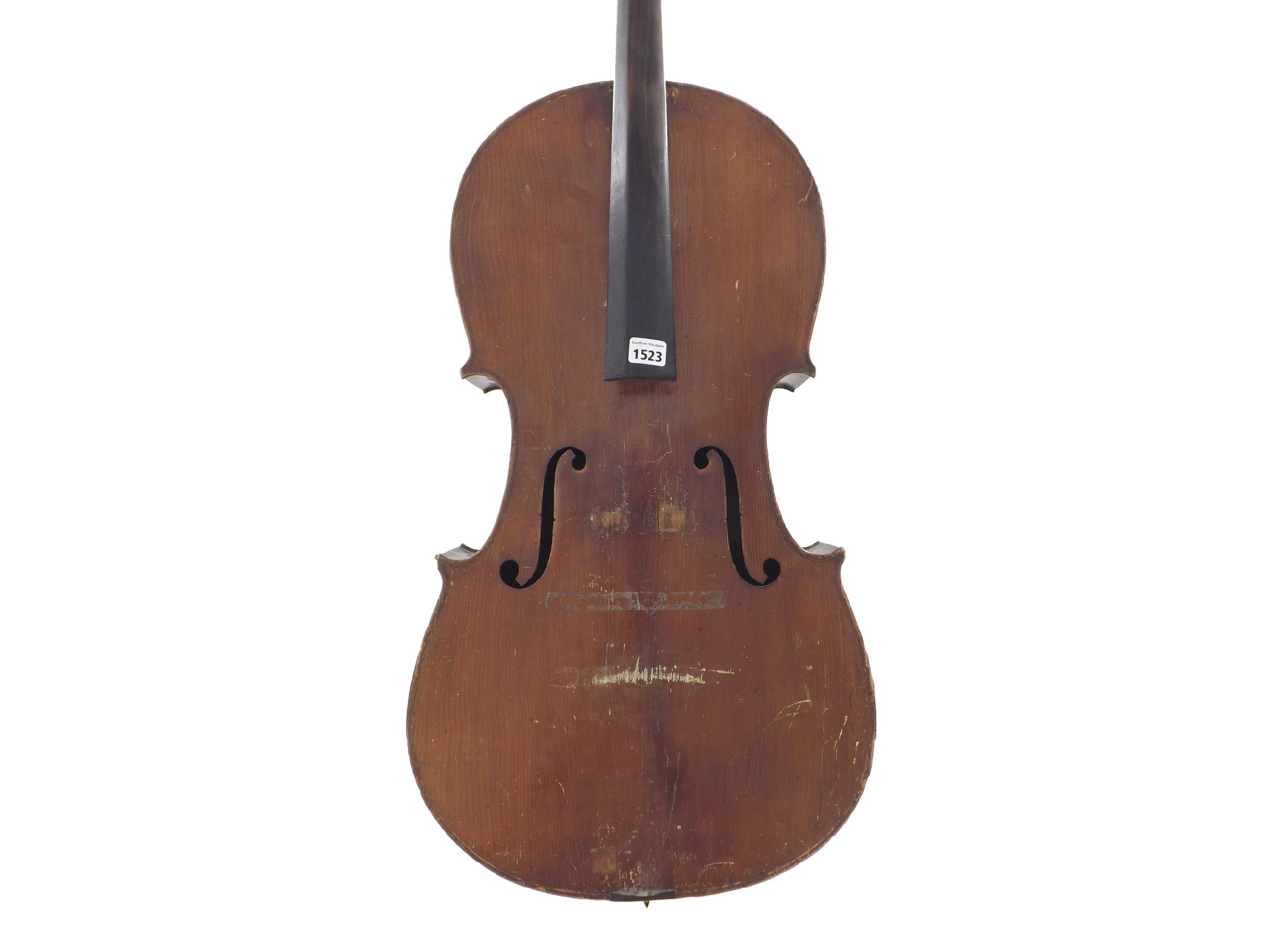 Appraisal: Early th century violoncello in need of restoration cm