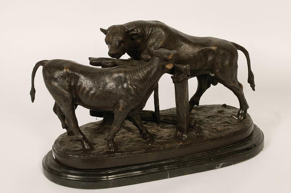 Appraisal: FOLLOWER OF J P MENE A CAST BRONZE SCULPTURE OF