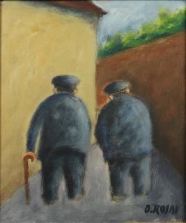 Appraisal: Painting Ottone Rosai Ottone Rosai Italian - Men Wearing Caps