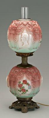 Appraisal: GWTW lamp one side with cameo bust of George Washington