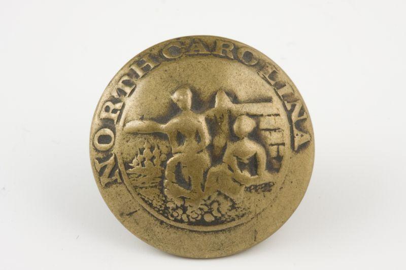 Appraisal: Confederate North Carolina State Seal Coat Button non-dug of local