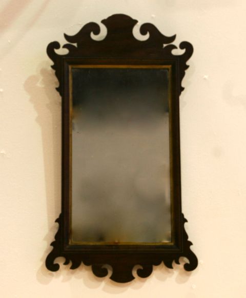 Appraisal: A small George III style mahogany framed mirror cm high