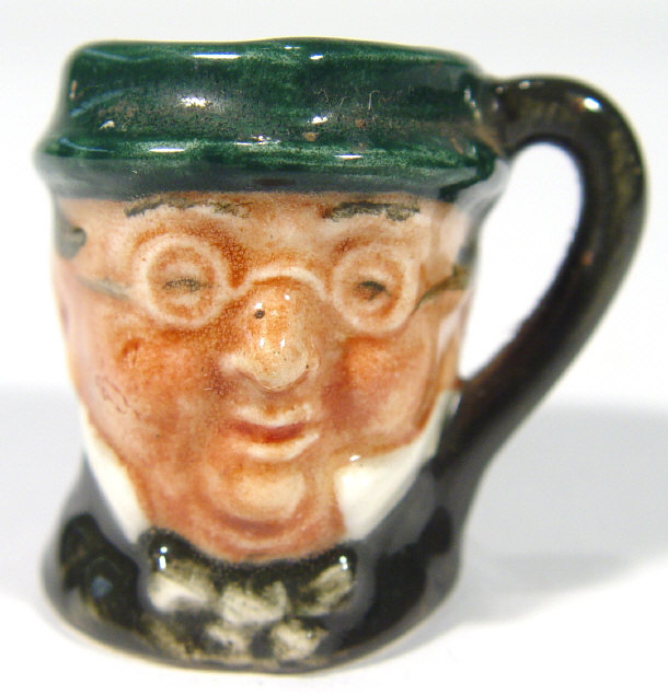 Appraisal: Tiny Royal Doulton character jug 'Mr Pickwick' with hand painted