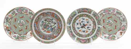 Appraisal: A Pair of Chinese Export Plates each decorated with bats