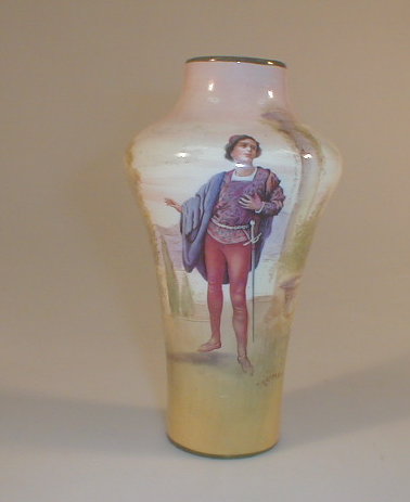 Appraisal: A Royal Doulton series ware vase Romeo of shouldered tapering