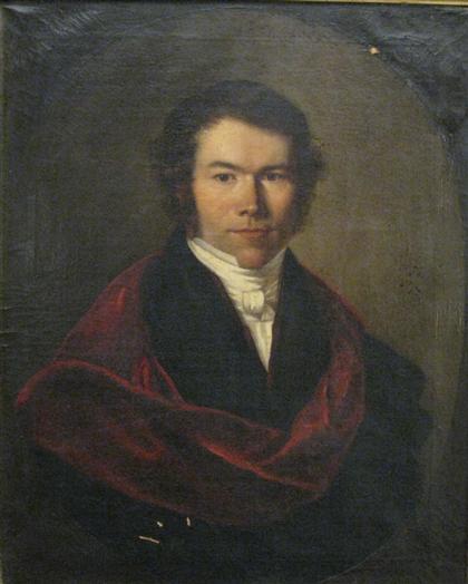 Appraisal: FRANCIS JOSEPH NANZE CIRCLE OF THOMAS HUDSON th c PORTRAIT