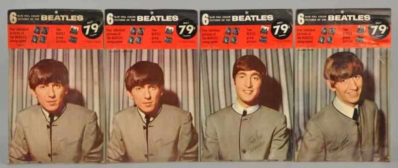 Appraisal: Lot of Vintage Beatles Color Pictures Includes six pictures sealed