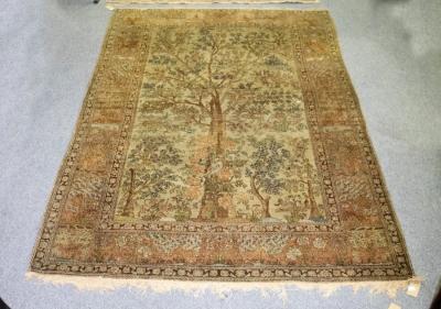 Appraisal: A Turkish Tree of Life rug mid th Century cm