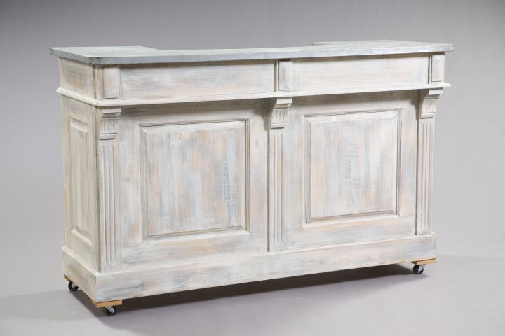 Appraisal: American Carved and Painted Pine Bar in the Georgian taste