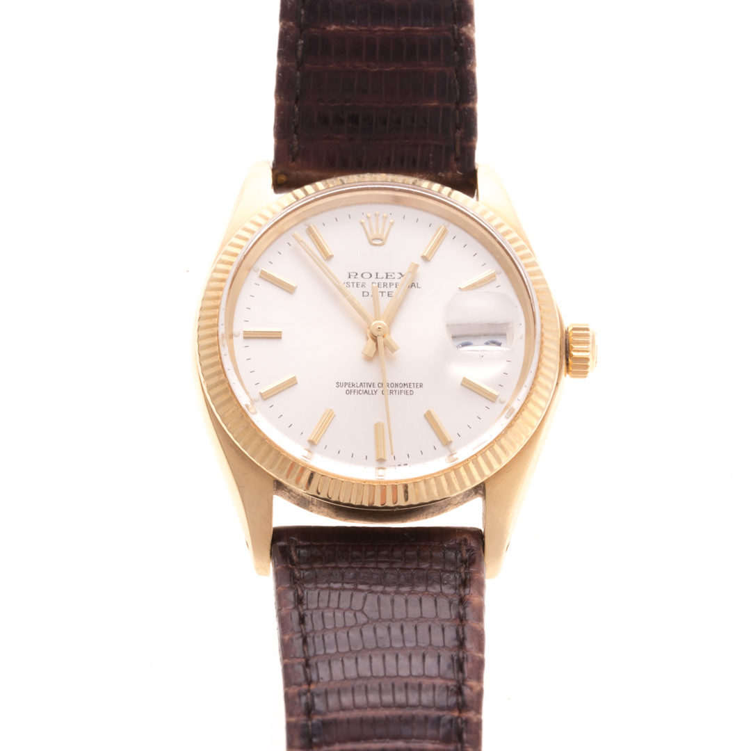 Appraisal: A Gent's K Rolex Oyster Perpetual Date Watch K yellow