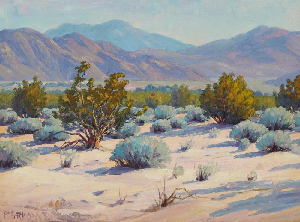 Appraisal: Paul Grimm - Near Palm Springs Oil on board Signed