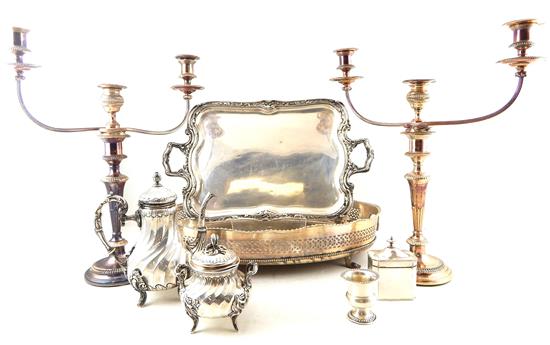 Appraisal: SILVER Seven th th C pieces including sterling urn form