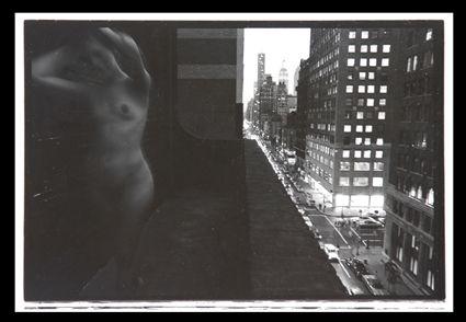 Appraisal: DUANE MICHALS b NUDE AT NIGHT Photograph x in sheet