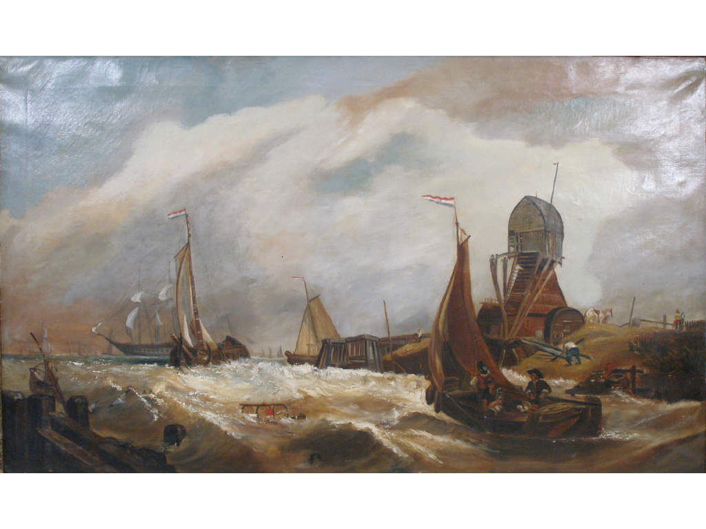 Appraisal: Charlie Webb British th c Ship and Shore oil on