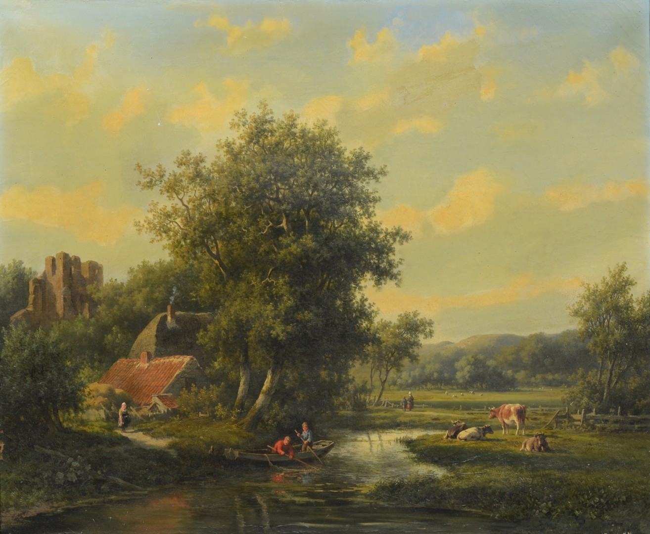 Appraisal: Style of Hendrik Koekkoek Dutch - oil on canvas indistinctly