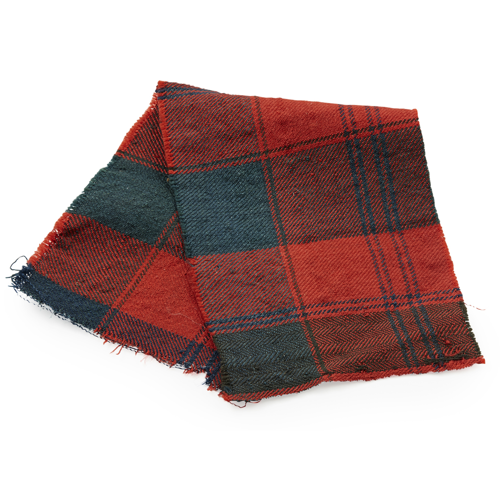 Appraisal: A SECTION OF PRINCE CHARLES EDWARD STUART TARTAN MID- TH