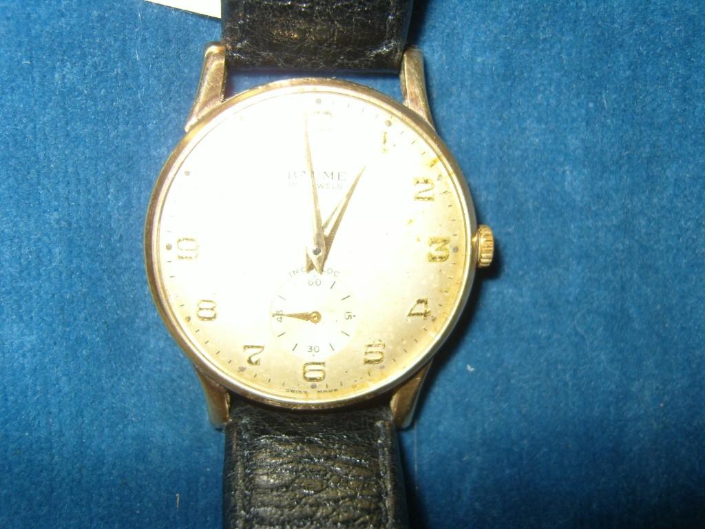 Appraisal: A Baume -jewel gents wristwatch in a gold presentation case