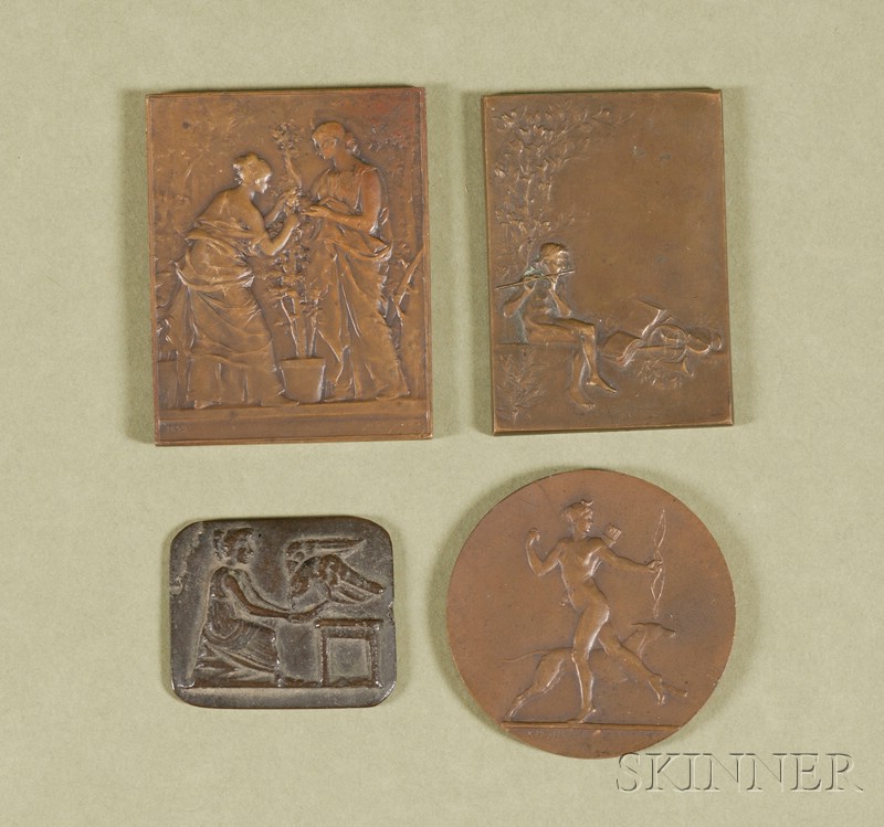 Appraisal: Four Miscellaneous Bronze Medals late th early th century one