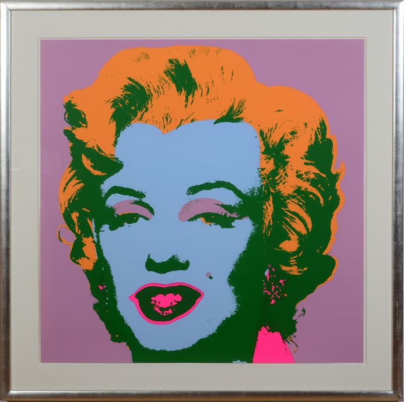 Appraisal: AFTER ANDY WARHOL BY SUNDAY B MORNING MARILYN MONROE Screenprint