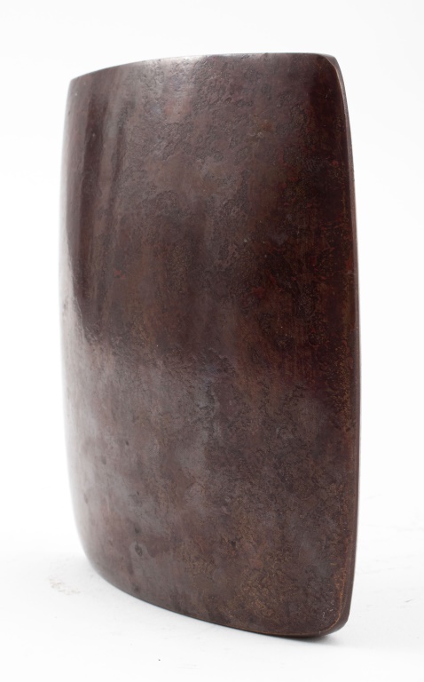 Appraisal: JAPANESE MINIMALIST PATINATED BRONZE VASE Japanese Minimalist bronze vase of