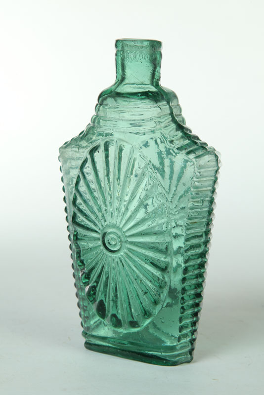 Appraisal: SUNBURST FLASK Keene Marlboro Street Glassworks Keene New Hampshire -