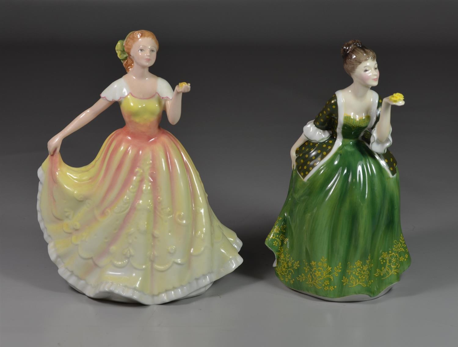 Appraisal: Royal Doulton bone china figurines Deborah HN Fleur HN tallest