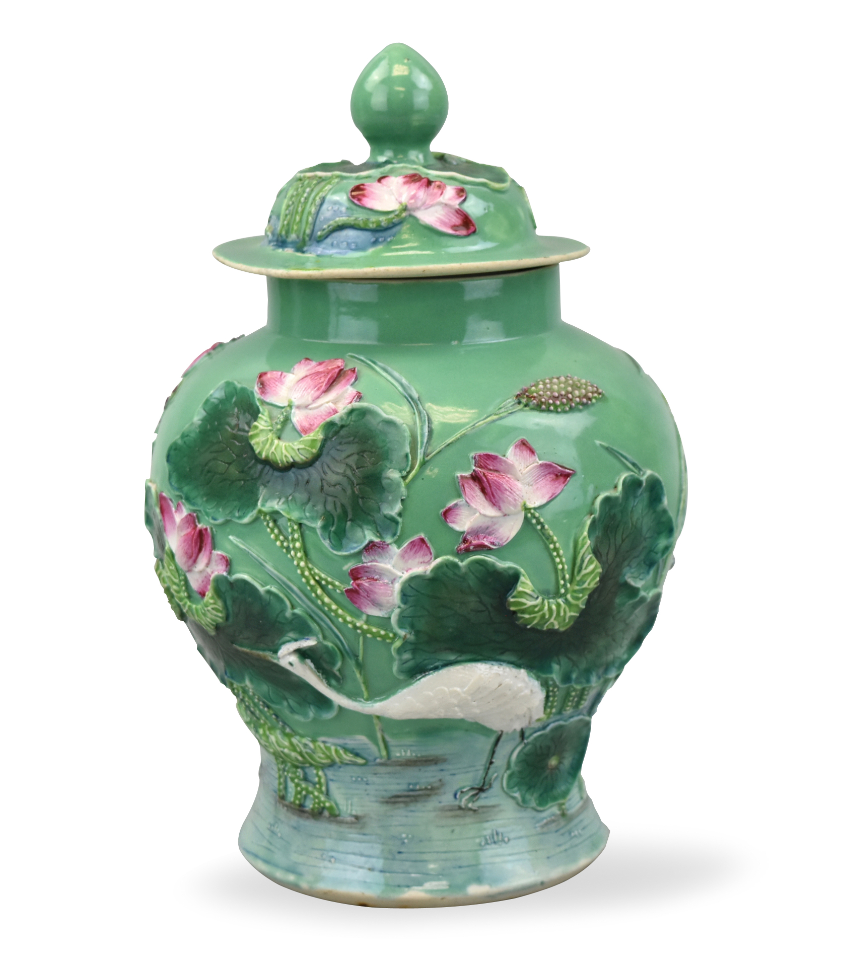 Appraisal: Chinese Republic period Wang BinRong Mark famille rose jar with