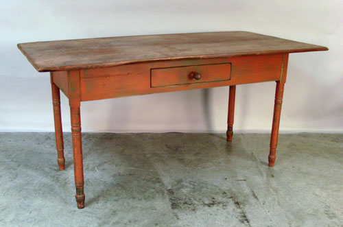 Appraisal: Custom pine tavern table h x l