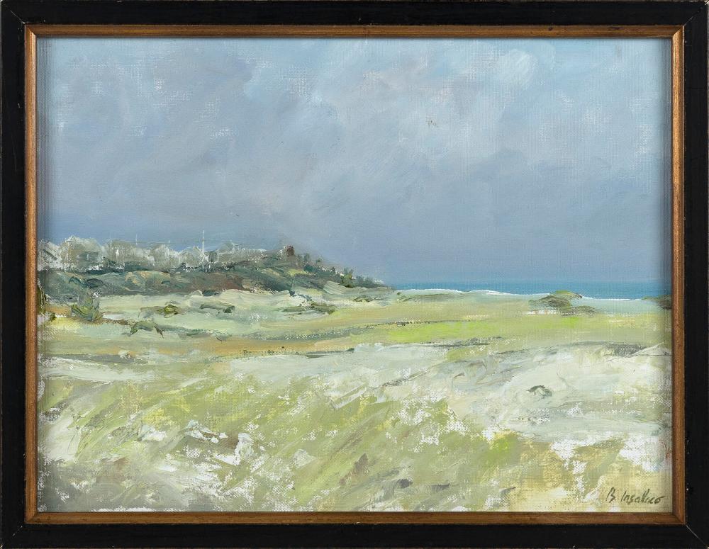 Appraisal: BARBARA INSALACO NEW YORK CONTEMPORARY LOW BEACH SCONSET NANTUCKET OIL