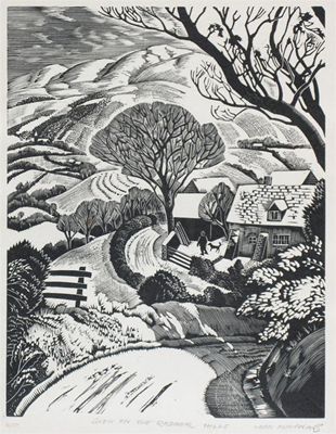 Appraisal: Iain Macnab - Snow on the Radnor Hills Signed titled