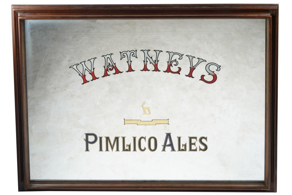 Appraisal: WATNEYS PIMLICO ALES PUB MIRRORCondition good in need of a