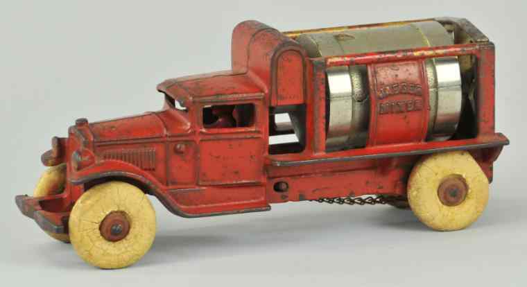 Appraisal: KENTON JAEGER MIXER TRUCK Cast iron painted in red overall