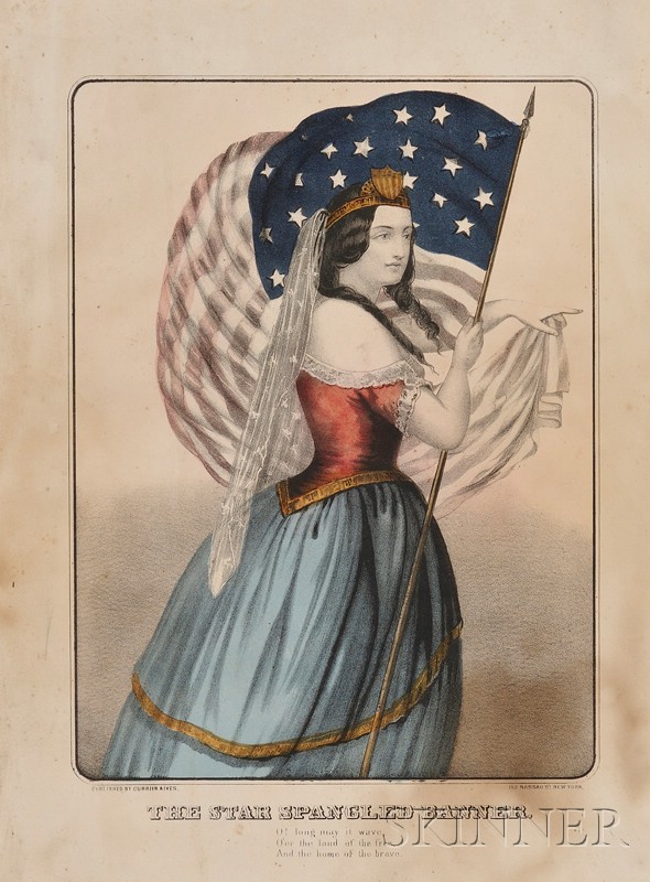 Appraisal: Currier Ives publishers American - The Star Spangled Banner undated