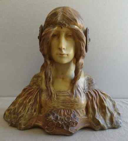 Appraisal: MILA Lambert Escaler Terracotta Bust of aWoman Lambert Escaler Mila