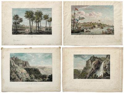 Appraisal: Spanish scenic engravings from Alexandre Louis Joseph LaBorde Voyage Pittoresque