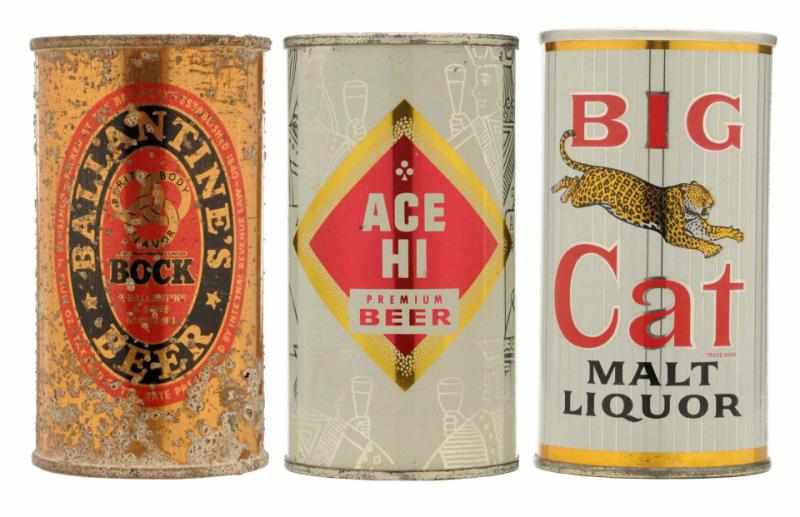 Appraisal: Lot of Beer Cans Includes Ace Hi Beer flat top