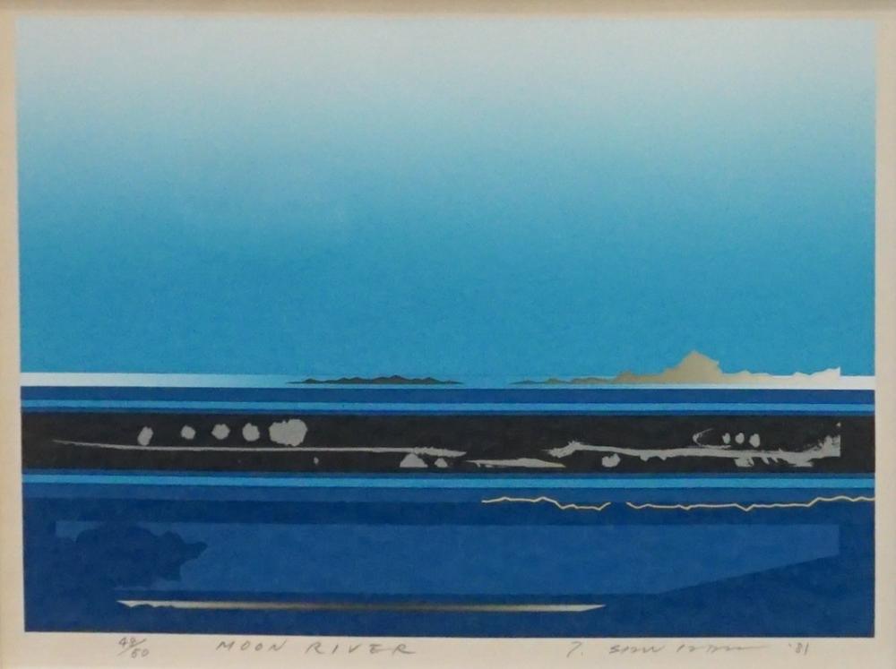 Appraisal: Tetsuro Sawada Japanese - Moon River Color Serigraph Signed Titled