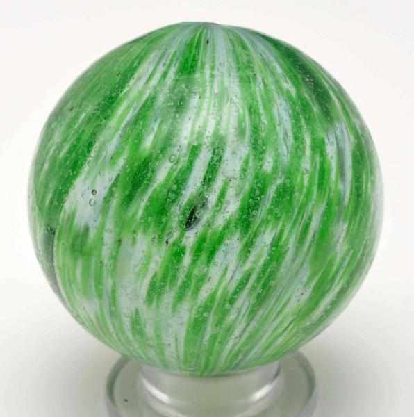 Appraisal: Large Onionskin Marble Description Green on white onionskin Minor surface