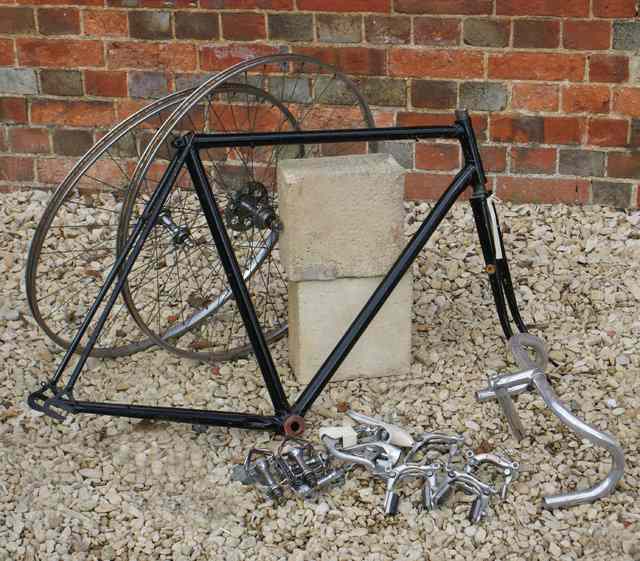 Appraisal: A B S A BICYCLE FRAME AND FORKS together with