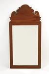 Appraisal: MIRROR - th c diminutive Queen Anne wall mirror with