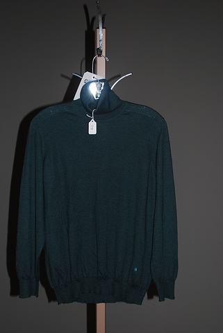 Appraisal: Loro Piana hunter green cashmere silk blend T-neck long sleeve