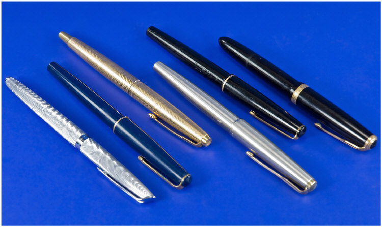 Appraisal: Collection of Seven Pens includes Waterman Parker Parker Dufold an