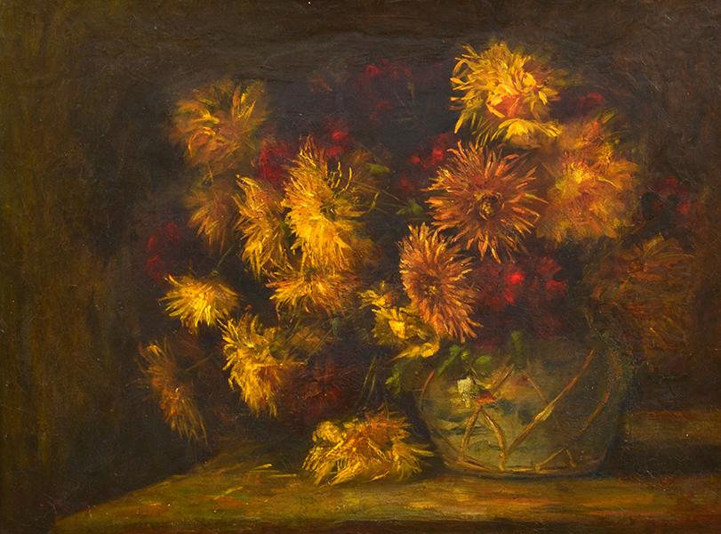 Appraisal: A M E BALE - Flower Study oil on canvas