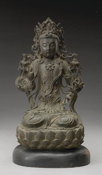 Appraisal: Property of another owner Ming Dynasty The crowned figure draped