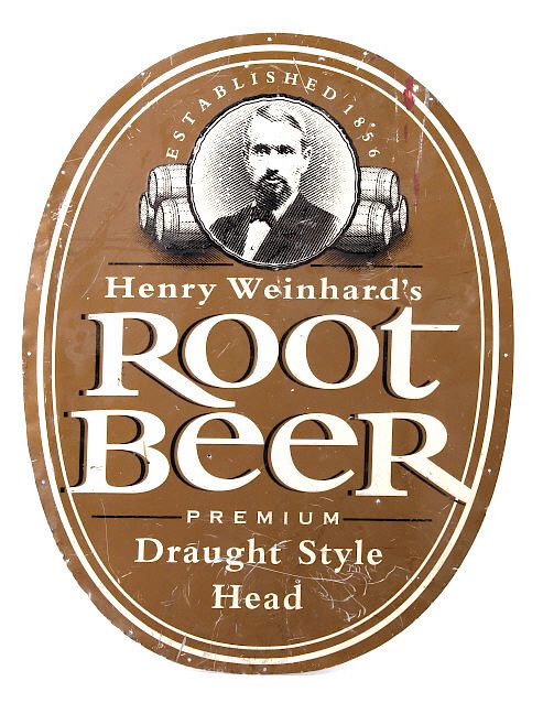 Appraisal: Vintage Henry Weinhard Root Beer Advertising Sign Featured in this