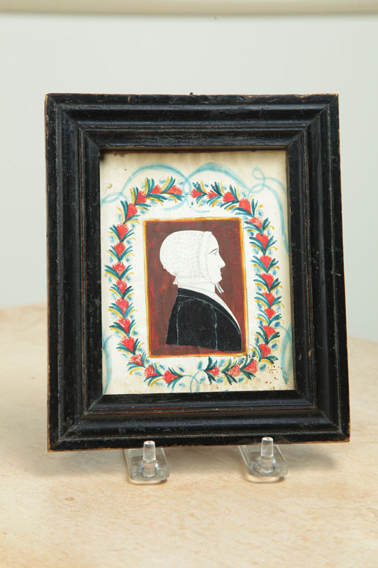 Appraisal: MINIATURE PORTRAIT OF A LADY American nd quarter- th century