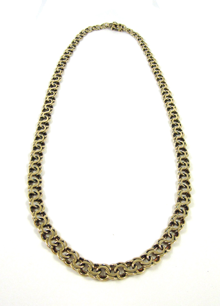 Appraisal: FOURTEEN KARAT GOLD CHAIN NECKLACE - inches in length and