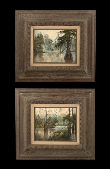 Appraisal: John Korver American Louisiana Contemporary Louisiana Swamp Scene with Cypress